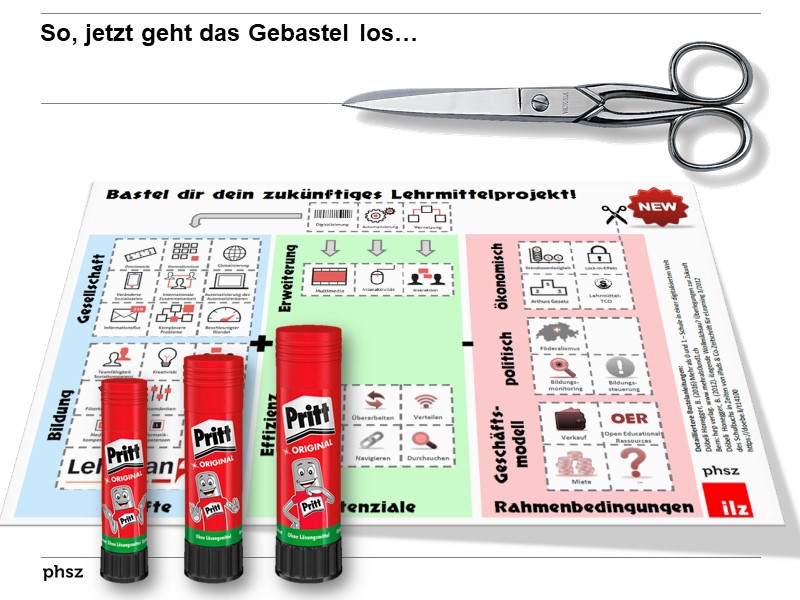 So, jetzt geht das Gebastel los…