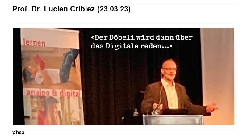 Prof. Dr. Lucien Criblez (23.03.23)