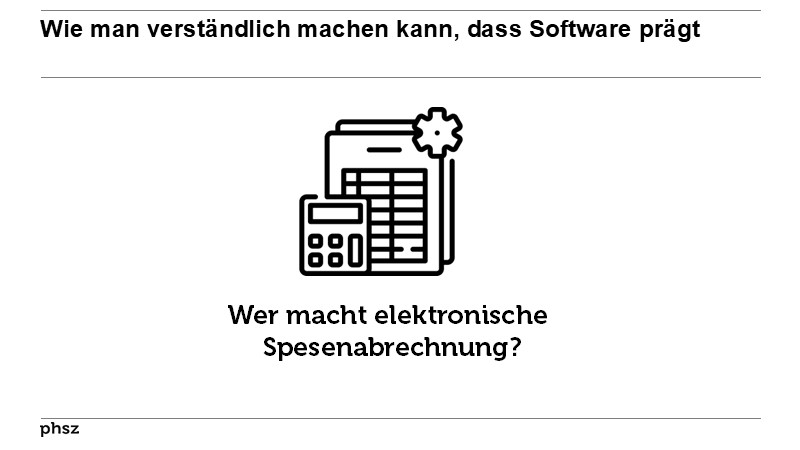 Wie man verständlich machen kann, dass Software prägt