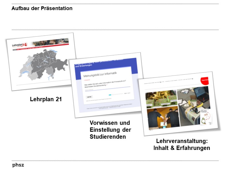 Aufbau der Präsentation