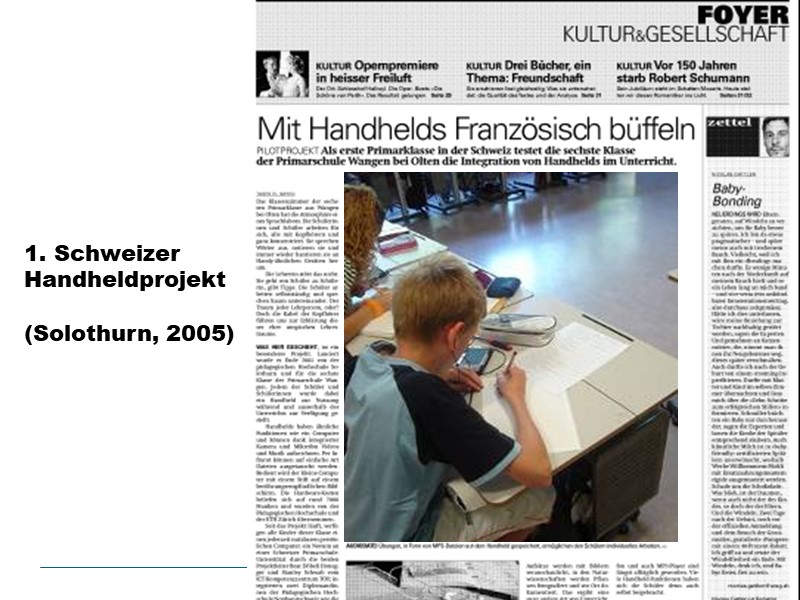 Handheldprojekt in Wangen bei Olten