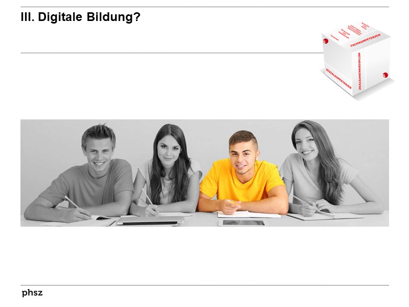 III. Digitale Bildung?
