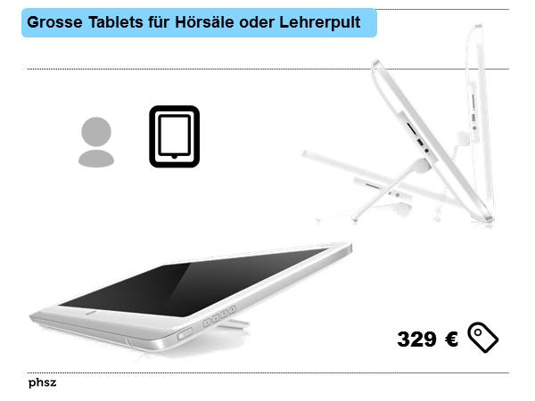 Grosse Tablets für Hörsäle oder Lehrerpult