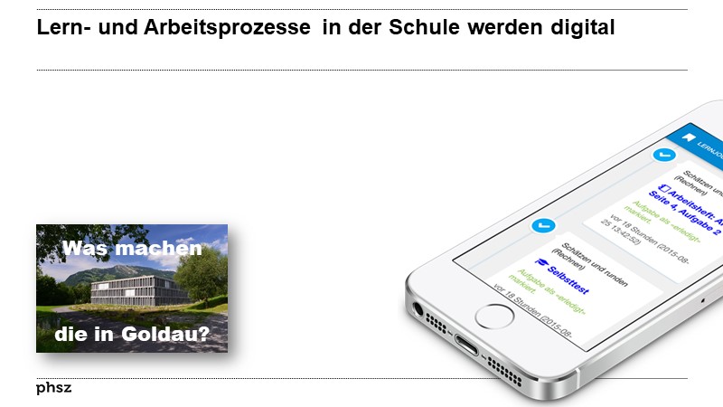 Lern- und Arbeitsprozesse in der Schule werden digital