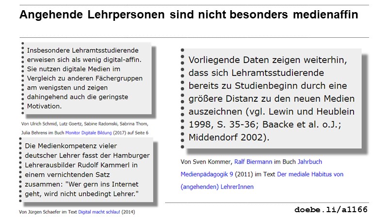 Angehende Lehrpersonen sind nicht besonders medienaffin