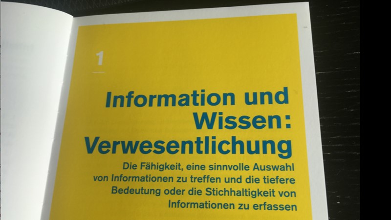 Information und Wissen: Verwesentlichung