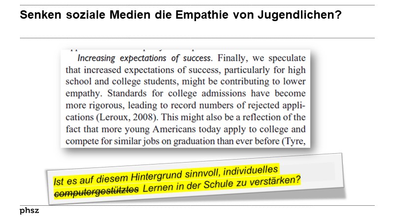 Senken soziale Medien die Empathie von Jugendlichen?