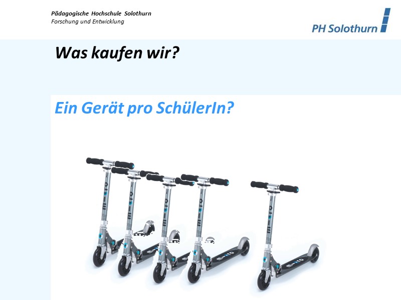 Ein Gerät pro SchülerIn?