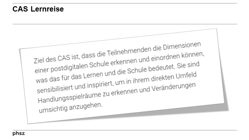 CAS Lernreise