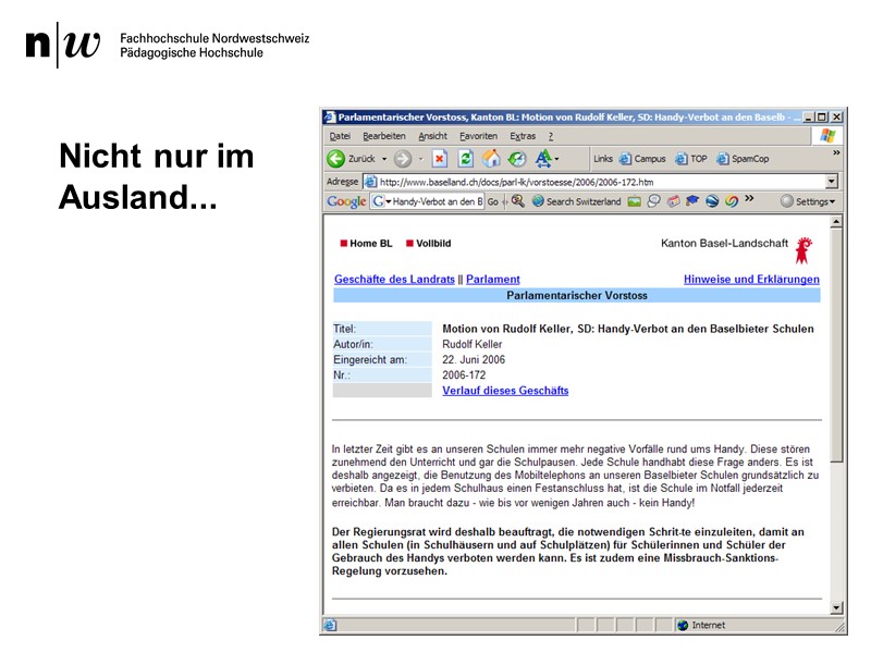 Nicht nur im Ausland