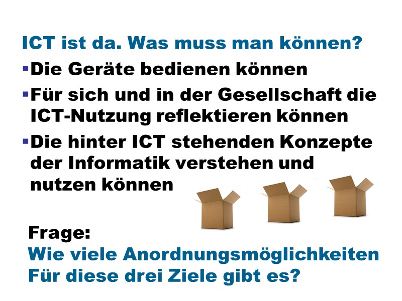 ICT ist da. Was muss man können?