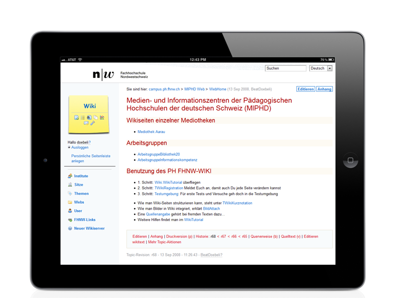 Da gab es mal ein Wiki…