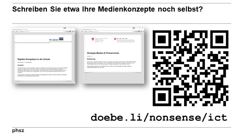 Schreiben Sie etwa Ihre Medienkonzepte noch selbst?