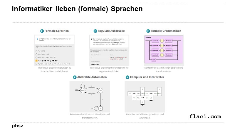 Informatiker lieben (formale) Sprachen