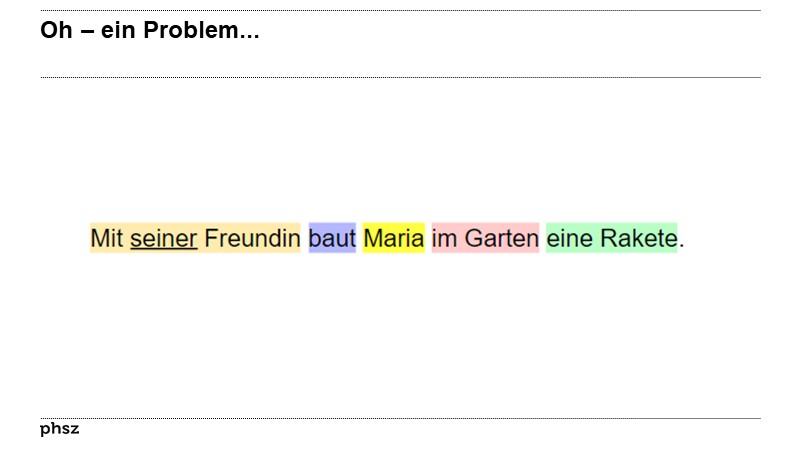 Oh – ein Problem...