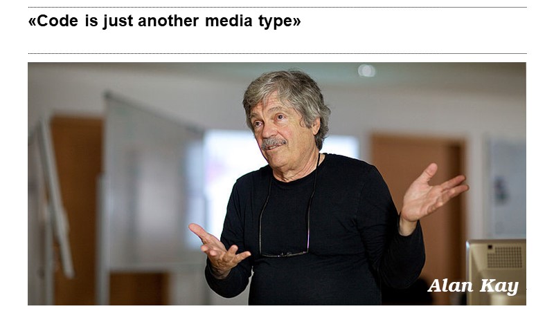 «Code is just another media type»