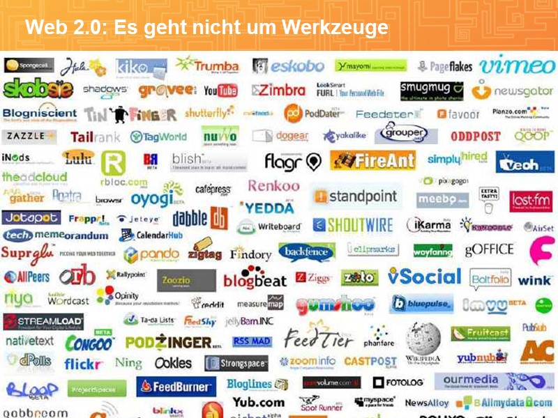 Web 2.0: Es geht nicht um Werkzeuge