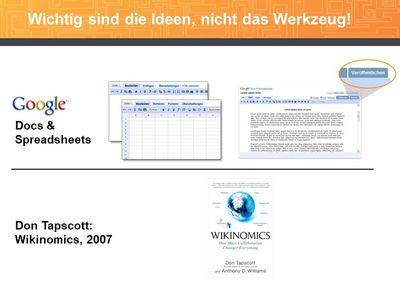 Wichtig sind die Ideen, nicht die Produkte