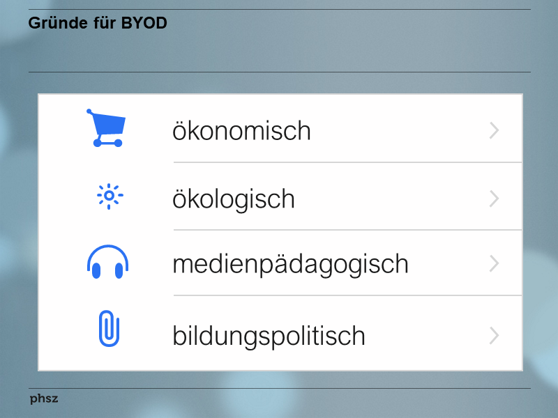 Gründe für BYOD