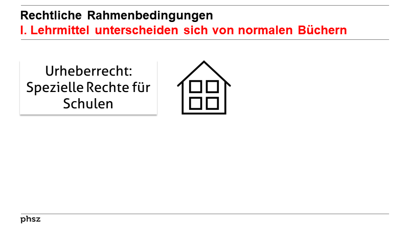 Rechtliche RahmenbedingungenI. Lehrmittel unterscheiden sich von normalen Büchern