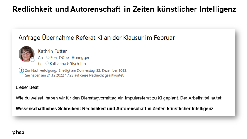 Redlichkeit und Autorenschaft in Zeiten künstlicher Intelligenz