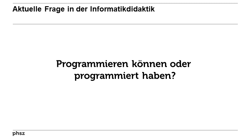 Ketzerische Frage zum Schluss 
