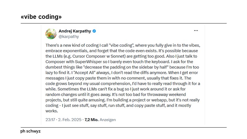 «vibe coding»