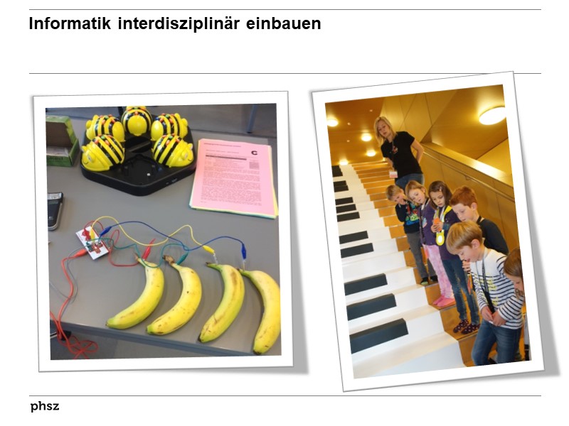 Informatik interdisziplinär einbauen