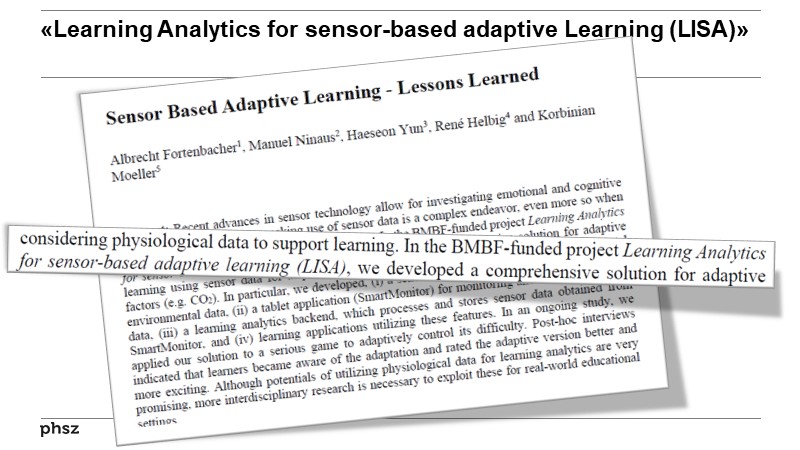«Learning Analytics for sensor-based adaptive Learning (LISA)»
