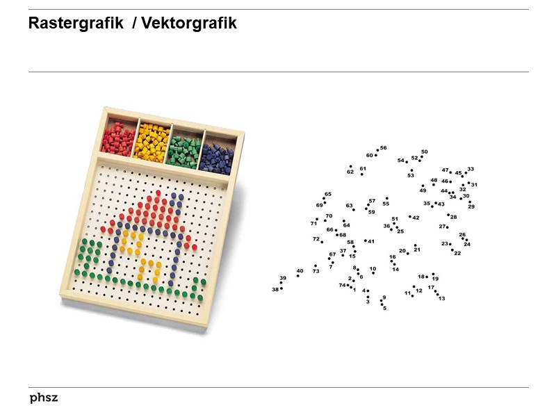Rastergrafik / Vektorgrafik