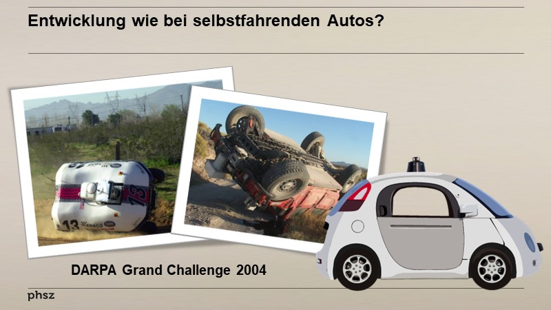 Entwicklung wie bei selbstfahrenden Autos?