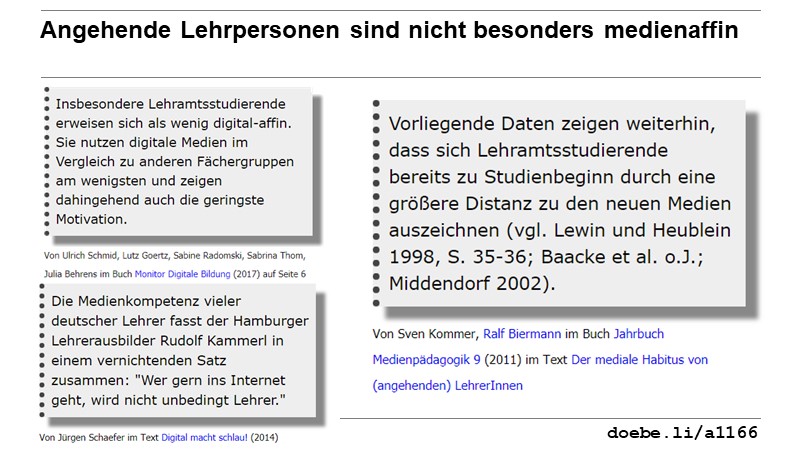 Angehende Lehrpersonen sind nicht besonders medienaffin
