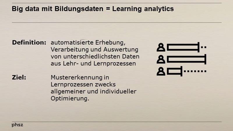 Big data mit Bildungsdaten = Learning analytics