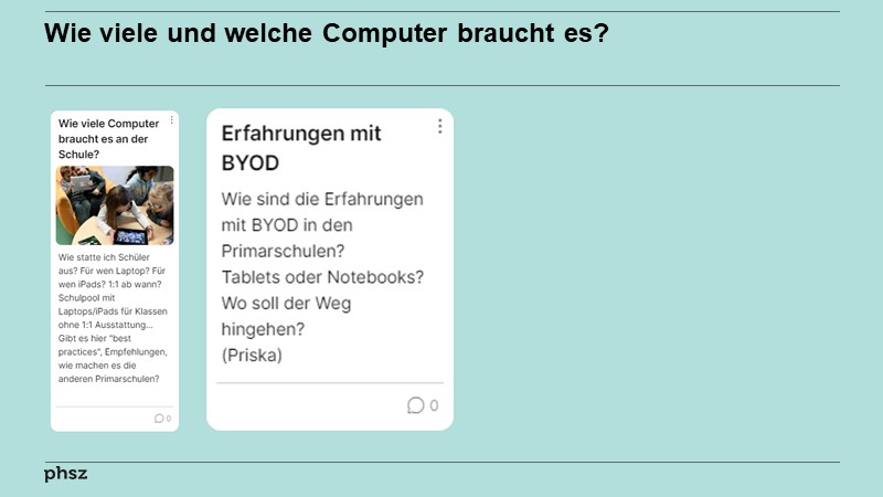 Wie viele und welche Computer braucht es?