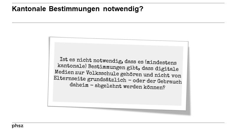 Kantonale Bestimmungen notwendig?