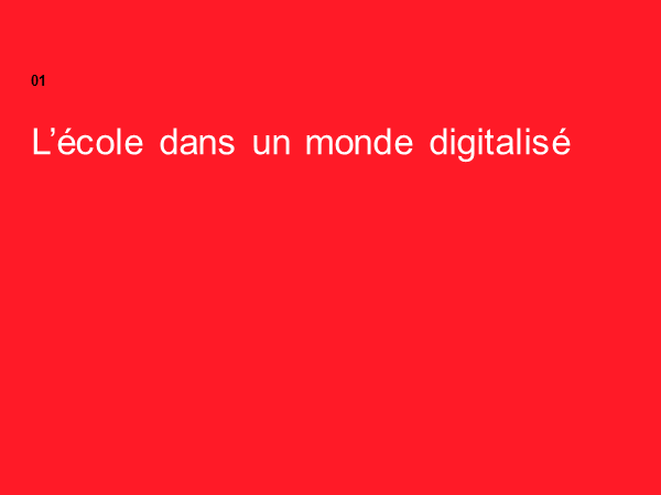 L’école dans un monde digitalisé