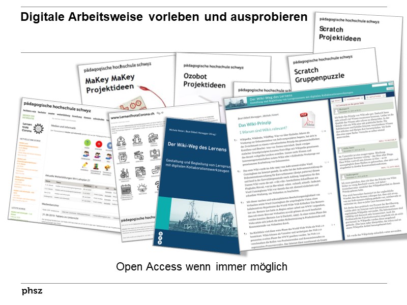 Digitale Arbeitsweise vorleben und ausprobieren