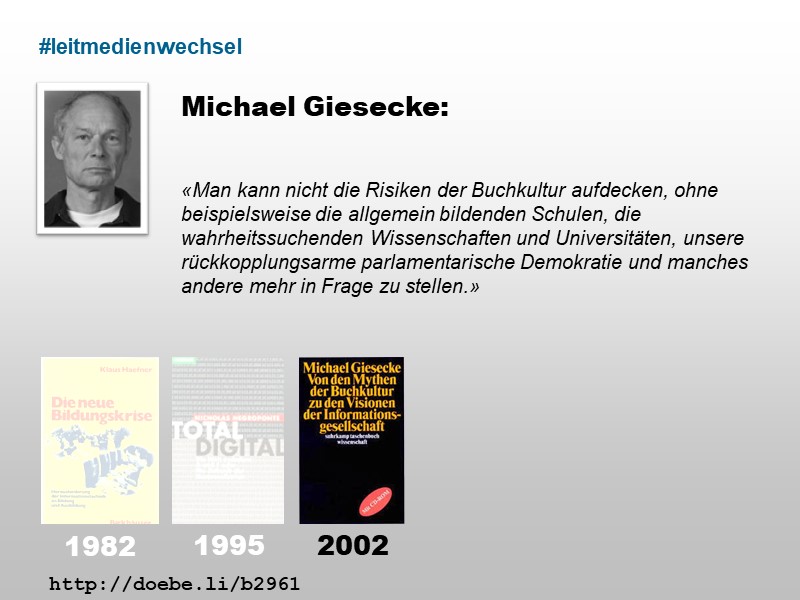 Von den Mythen der Buchkultur...