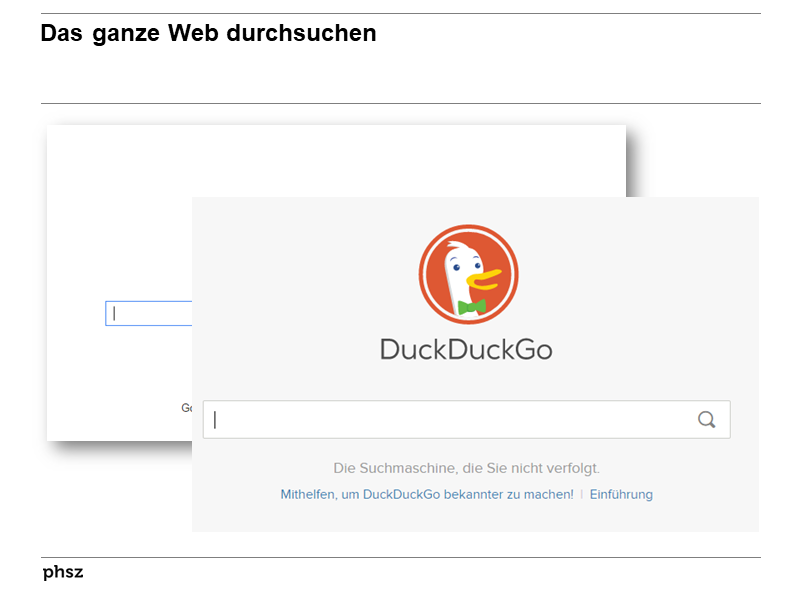 Das ganze Web durchsuchen