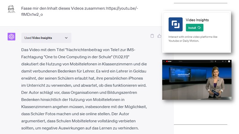Plugin: Video zusammenfassen