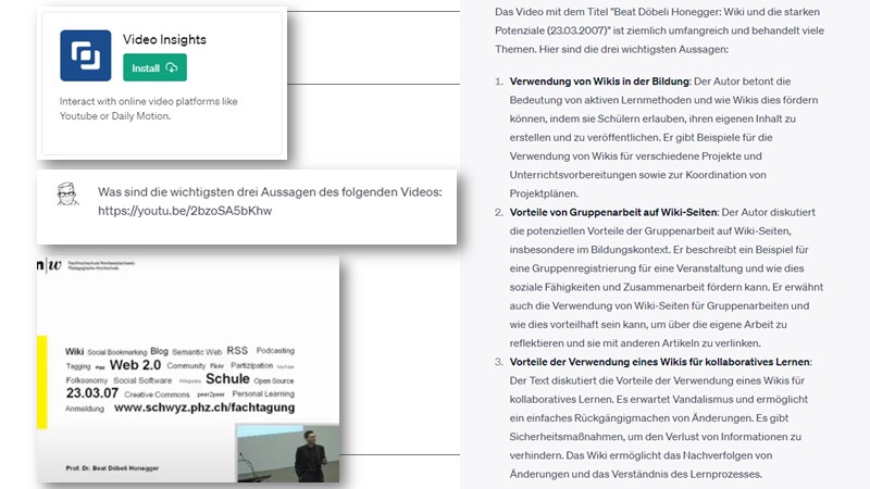 Plugin: Video zusammenfassen