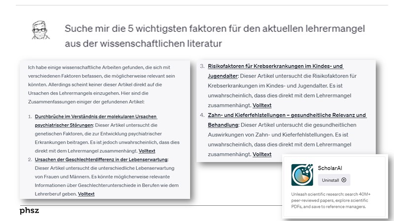 Plugin: Zugriff auf wissenschaftliche Literatur