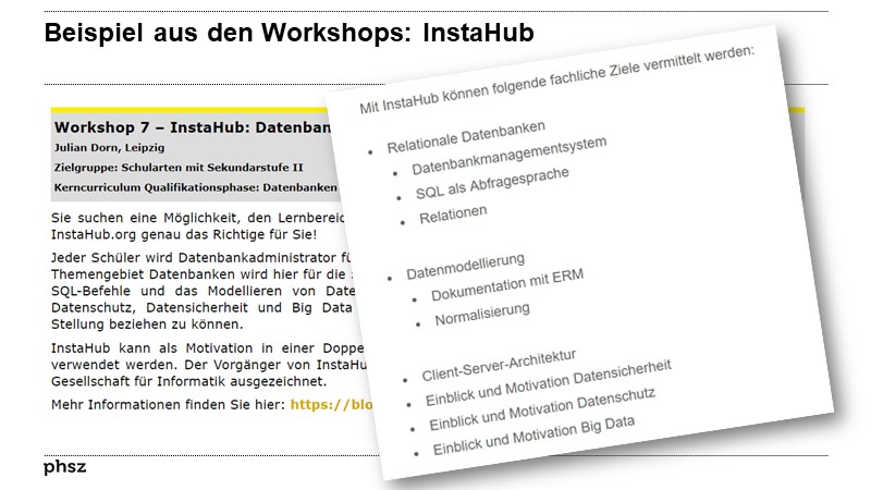 Beispiel aus den Workshops: InstaHub