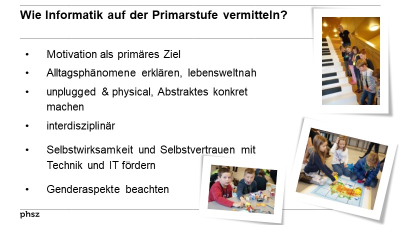 Wie Informatik auf der Primarstufe vermitteln?