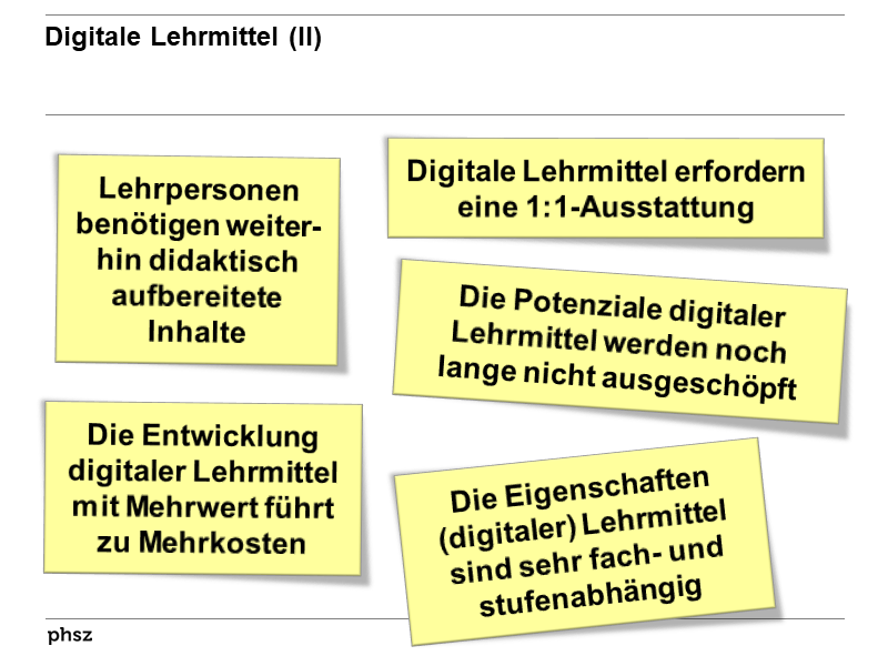 Digitale Lehrmittel (II)