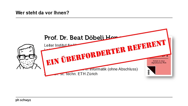 Wer steht da vor Ihnen?