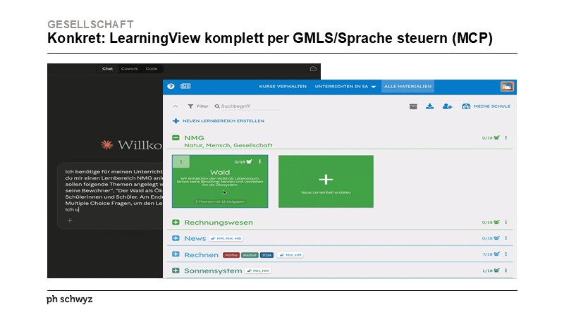 Konkret: LearningView komplett per GMLS/Sprache steuern (MCP)