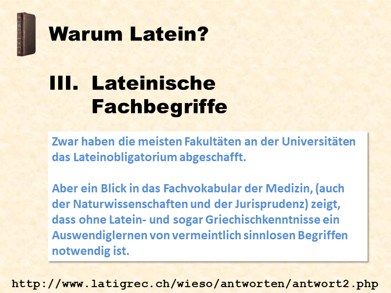 III. Lateinische Fachbegriffe