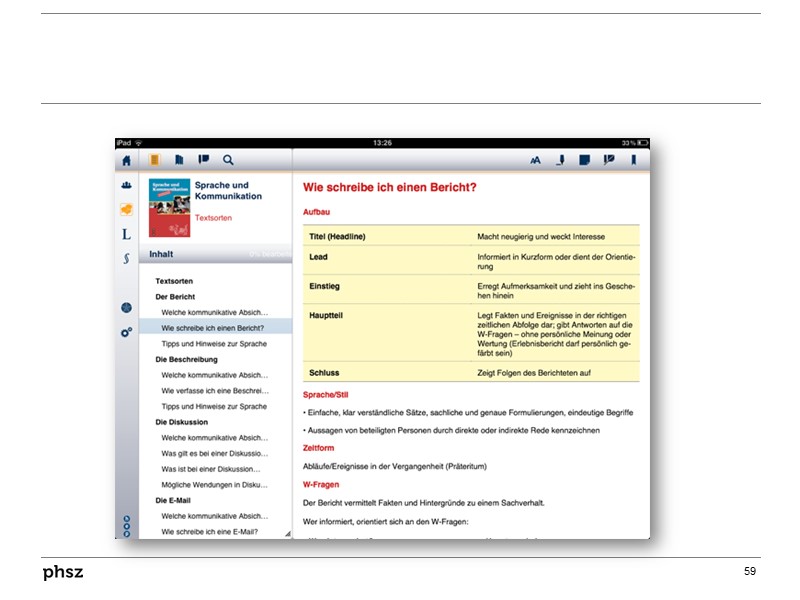 Konkreter Vorschlag III: eLehrmittel