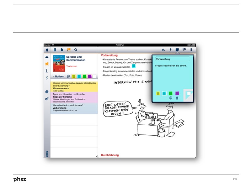 Konkreter Vorschlag III: eLehrmittel